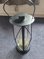 Decoratieve zwarte lantaarn, Ophalen of Verzenden, Zo goed als nieuw, Glas, Modern