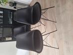 4 zwarte stoelen van kick collection., Huis en Inrichting, Stoelen, Ophalen, Gebruikt, Zwart