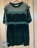 Essentiel Antwerp velvet jurk dk groen 36 S, Ophalen of Verzenden, Zo goed als nieuw, Maat 36 (S), Boven de knie