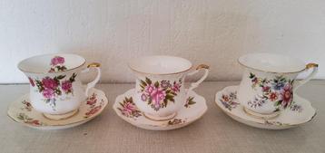 Set van 3x Royal Ascot kop en schotel beschikbaar voor biedingen