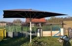 Parasol 4x4 zwart horeca kwaliteit, Ophalen, Gebruikt, Meer dan 4 meter, Stokparasol
