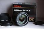 Sigma DC 18-200mm f3.5-6.3 Pentax KAF, Audio, Tv en Foto, Fotografie | Lenzen en Objectieven, Ophalen, Zo goed als nieuw, Telelens