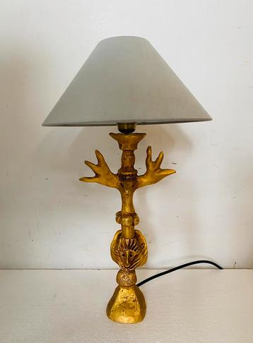 Pierre Casenove verguld bronzen lamp Totum beschikbaar voor biedingen