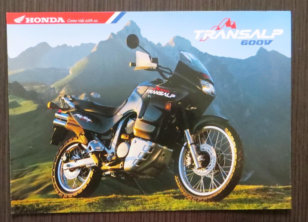 Folder Honda Transalp 600 V - 1997 (Nederlands), Motoren, Handleidingen en Instructieboekjes, Honda, Verzenden