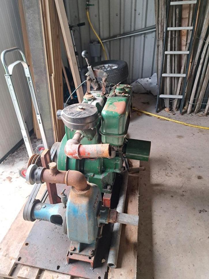 Lister 1 cilinder dieselmotor 6pk, Doe-het-zelf en Verbouw, Motoren, Gebruikt, Dieselmotor, Ophalen of Verzenden