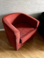 mooie steenrode fauteuil / stoel, Huis en Inrichting, Fauteuils, Ophalen, 75 tot 100 cm, Zo goed als nieuw, Stof