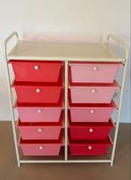 Leuke ladekast met roze lades, Kast, Ophalen of Verzenden, Zo goed als nieuw, 75 tot 100 cm