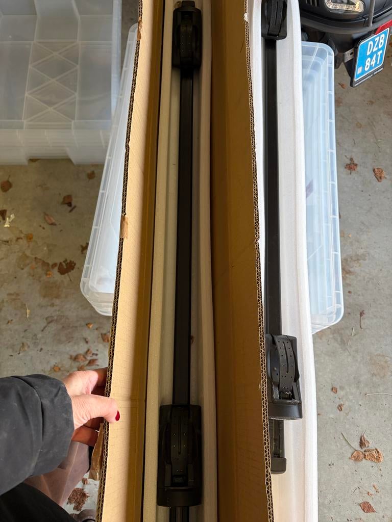 Thule Dakdragers voor Open Dakrailing - Complete Set, Auto diversen, Dakdragers, Zo goed als nieuw, Ophalen of Verzenden