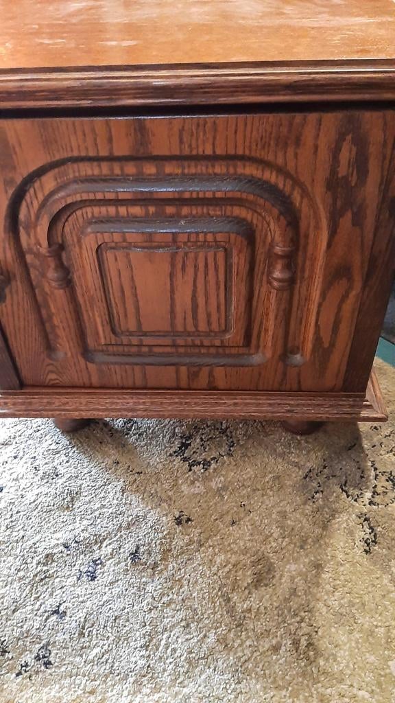 Eikenhouten nachtkastje, Ophalen of Verzenden, 45 tot 65 cm, 55 tot 70 cm
