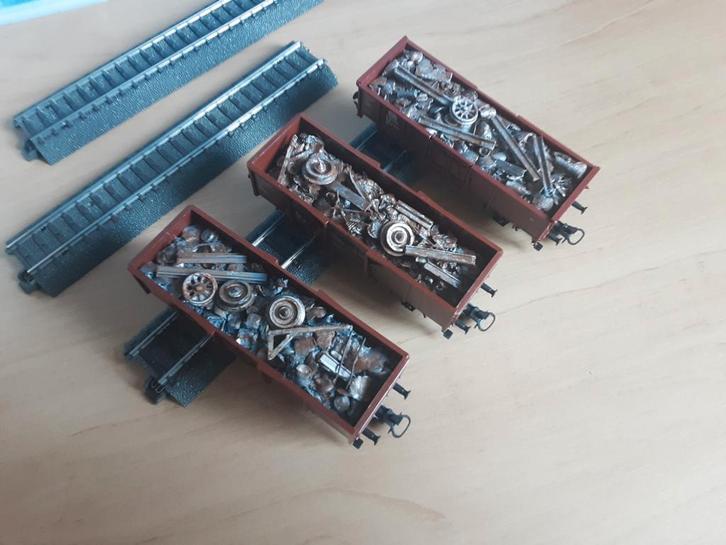 Marklin 4430 gevuld met Locschroot., Hobby en Vrije tijd, Modeltreinen | H0, Zo goed als nieuw, Wagon, Wisselstroom, Märklin, Ophalen of Verzenden