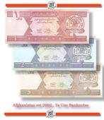 Afghanistan 1-2-5 Afghanis 2002 Unc pn 64a-65a-66a, Ophalen of Verzenden, Centraal-Azië, Los biljet