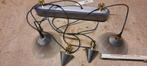 Vintage Hanglamp met 3 Lampen, Huis en Inrichting, Lampen | Hanglampen, Gebruikt, 50 tot 75 cm, Vintage, Ophalen of Verzenden