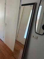 Hoge spiegel met wieltjes, Huis en Inrichting, Ophalen, Minder dan 50 cm, Zo goed als nieuw, Minder dan 100 cm