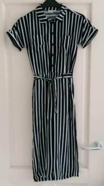 Name it jumpsuit zwart /wit gestreept soepele stof 128 37788 beschikbaar voor biedingen
