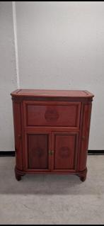 Aziatische rozenhout bar, Ophalen, Aziatisch, Met deur(en), Zo goed als nieuw