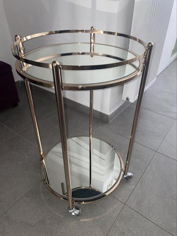 Vintage Bronze Trolley - Bijzettafel beschikbaar voor biedingen