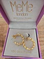 Me me Londen 18krt gold plated, Sieraden, Tassen en Uiterlijk, Oorbellen, Ophalen of Verzenden, Zo goed als nieuw, Goud, Goud