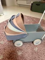 Houten poppenwagen met vilten kap, Ophalen, Zo goed als nieuw, Overige typen