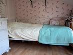 Mooi wit metalen bed  bank 90 x200, Ophalen, 90 cm, Eenpersoons, Wit