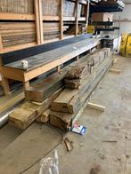 oude eiken balken, Doe-het-zelf en Verbouw, Hout en Planken, Ophalen, Eiken, Zo goed als nieuw, 50 mm of meer