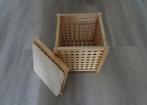 ZGAN Houten opbergkist - bijzettafel - krukje kubus !!, Huis en Inrichting, Woonaccessoires | Kisten, Minder dan 50 cm, Minder dan 50 cm