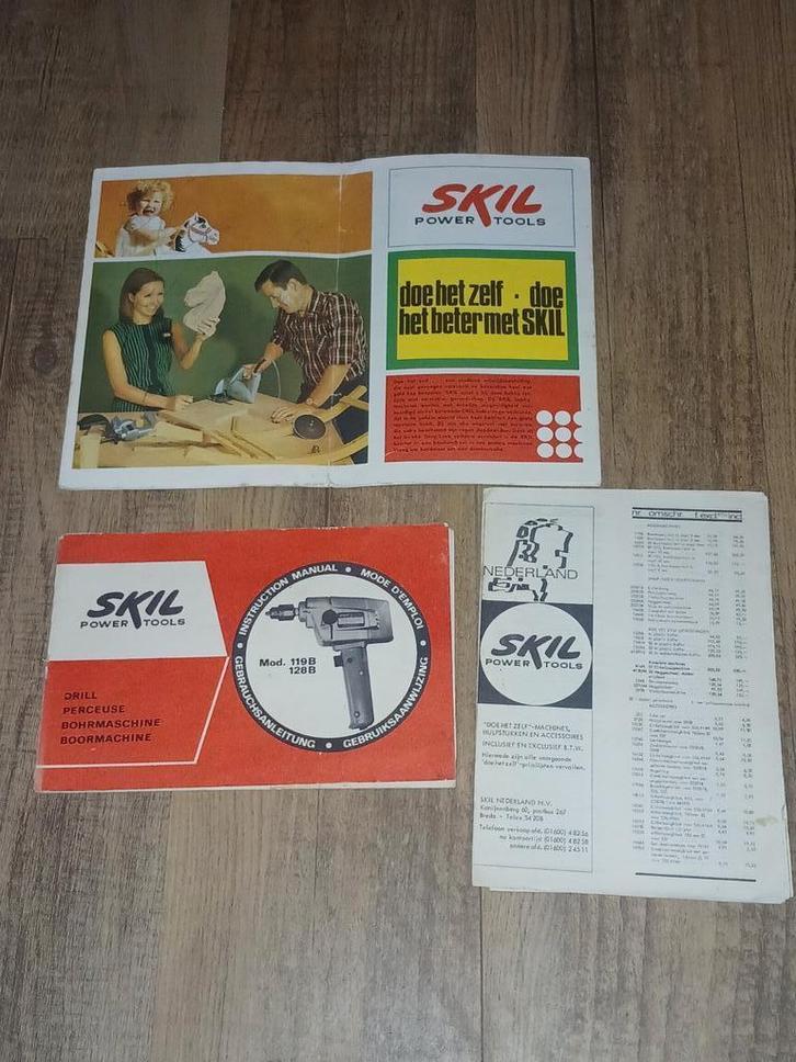 SKIL folder en gebruiksaanwijzing uit 1970, Verzamelen, Overige Verzamelen, Gebruikt, Verzenden