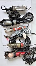 Industriële garage lampen , accu klem + 220 volt + aansteker, Ophalen of Verzenden