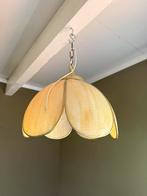 Vintage Tiffany style bloem hanglampje, 50 tot 75 cm, Ophalen of Verzenden, Vintgae design tiffany glas in lood, Glas