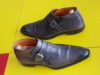 Prachtige Stevige half hoog Santoni schoenen met doker grijs, Overige kleuren, Verzenden, Santoni, Gespschoenen