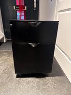 2 Zwarte Ladeblokken voor onder bureau, Ophalen, Minder dan 50 cm, Gebruikt, Minder dan 100 cm