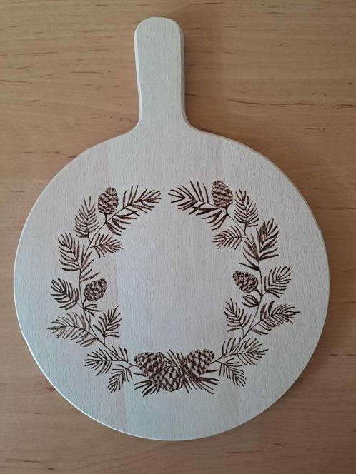 Pyrografie werk (borrelplank,schilderij), Hobby en Vrije tijd, Tekenen, Nieuw, Overige typen, Verzenden