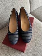 Z.G.A.N. Schoenen - Maat 39 van Hassia marine / zilver, Kleding | Dames, Schoenen, Blauw, Zo goed als nieuw, Ballerina's, Ophalen of Verzenden