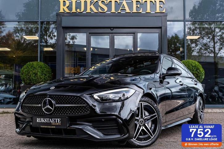 Mercedes C-klasse C300e AMG|PANO|BURMESTER|HEAD-UP|MEMORY, Auto's, Mercedes-Benz, Bedrijf, Te koop, C-Klasse, 360° camera, ABS
