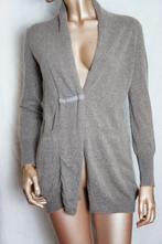 FABIANA FILIPPI vest maat D36 MERINO WOOL , ZIJDE , CASHMERE, Verzenden, Zo goed als nieuw, Maat 36 (S), Grijs