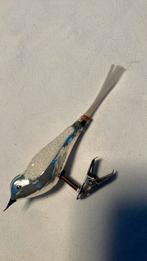 Vintage antieke kerstbal, vogeltje zilver, Diversen, Kerst, Ophalen of Verzenden, Zo goed als nieuw