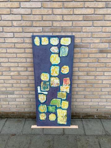 Rechthoekig abstract schilderij beschikbaar voor biedingen