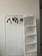 Kledingrek IKEA MULIG 99x152cm wit & SKUBB opberger, Kleding | Dames, Kledingrekken, Ophalen, Zo goed als nieuw