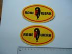 sticker oud RABEWERK LOGO origineel landbouw machine agri, Verzenden, Zo goed als nieuw, Bedrijf of Vereniging