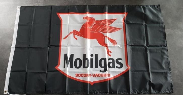 Mobilgas reclame garage decoratie vlag vlaggen, Verzamelen, Merken en Reclamevoorwerpen, Nieuw, Overige typen, Ophalen of Verzenden