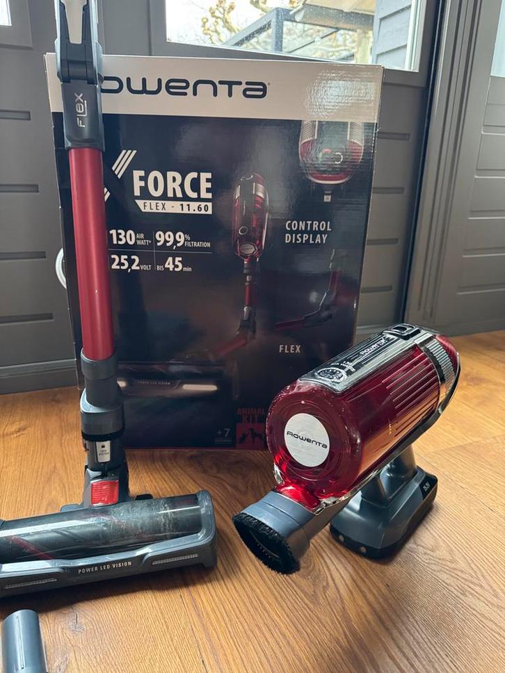 Rowenta Force Flex steelstofzuiger, Witgoed en Apparatuur, Stofzuigers, Gebruikt, Stofzuiger, Reservoir, Ophalen of Verzenden