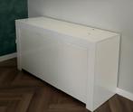 Hoogglans wit greeploze dressoir goede staat 160cm lang, Huis en Inrichting, Kasten | Dressoirs, Ophalen, Met deur(en), 150 tot 200 cm