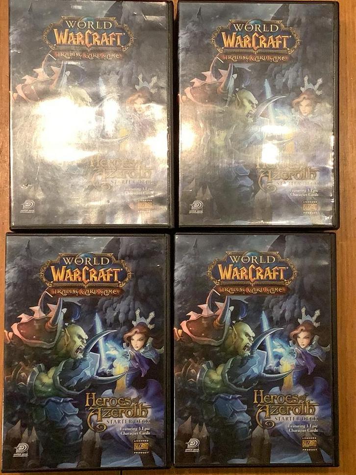 World of Warcraft trading card game 4 starter decks, Hobby en Vrije tijd, Verzamelkaartspellen | Overige, Zo goed als nieuw, Starterdeck