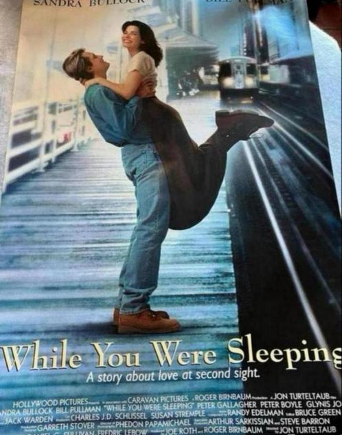While You Were Sleeping 1995 film-movie poster XL filmposter, Verzamelen, Film en Tv, Zo goed als nieuw, Film, Poster, Ophalen of Verzenden
