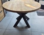 Ronde tafel eikenhout, Huis en Inrichting, Tafels | Salontafels, Ophalen, 75 cm of meer, 100 tot 150 cm, 100 tot 150 cm