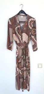 Jurk midi met print van Object, Bruin, Nieuw, Ophalen of Verzenden, Onder de knie