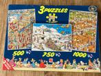 Drie puzzels Jan van Haasteren, Gebruikt, Ophalen of Verzenden, Legpuzzel, Meer dan 1500 stukjes