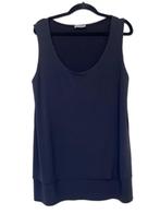 No Man’s land dubbellaags  XXL zwart crepe viscose top, Verzenden, Zwart, Maat 42/44 (L), Zo goed als nieuw