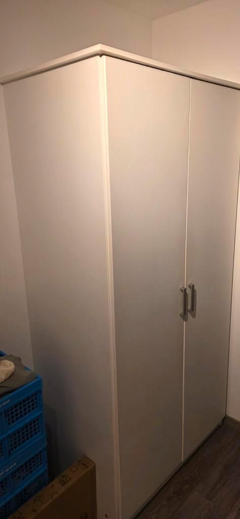 Slaapkamer plankenkast en ladenkast wit, Huis en Inrichting, Kasten | Roldeurkasten en Archiefkasten, Gebruikt, 150 tot 200 cm