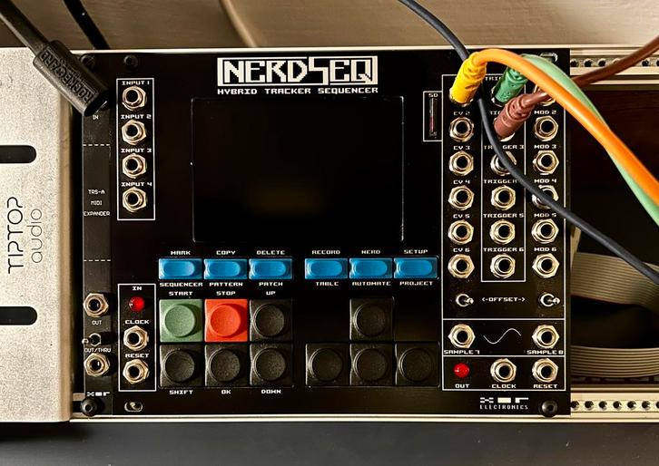 XOR Electronics NerdSEQ incl 2hp midi, Muziek en Instrumenten, Soundmodules, Zo goed als nieuw, Ophalen of Verzenden