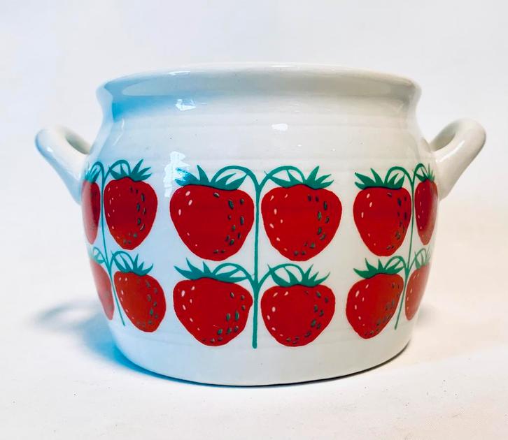 Arabia finland aardbeipot *design* vintage*, Huis en Inrichting, Keuken | Servies, Zo goed als nieuw, Overige typen, Overige stijlen